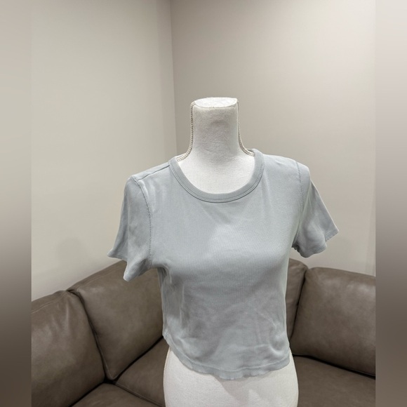The "90's Rib Tee" from Everlane Cropped Organic Cotton Size Large - Picture 8 of 8